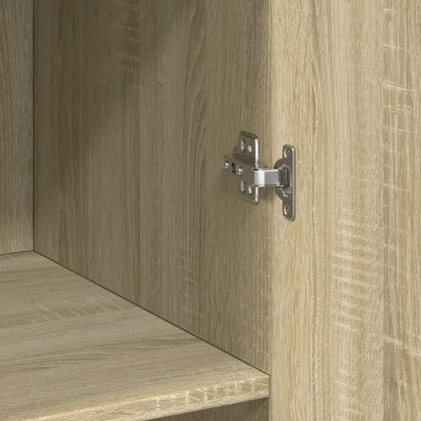 vidaXL Oppbevaringsskap sonoma eik 70x42,5x225 cm konstruert tre