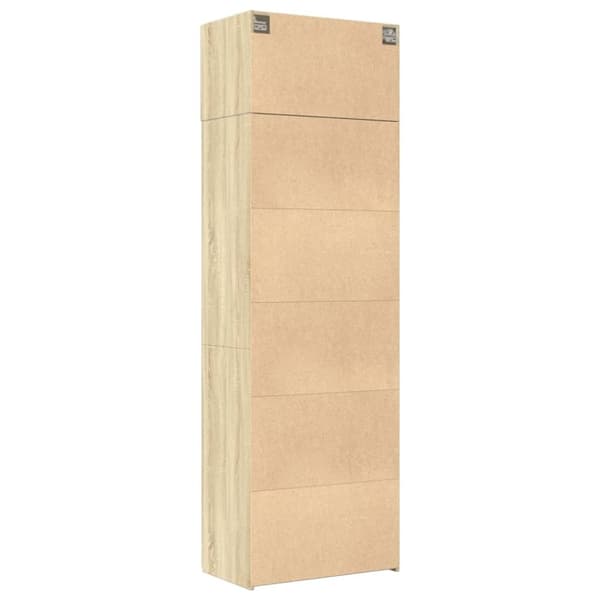 vidaXL Oppbevaringsskap sonoma eik 70x42,5x225 cm konstruert tre