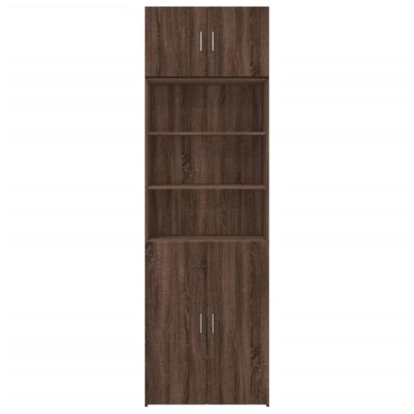vidaXL Förvaringsskåp brun ek 70x42,5x225 cm konstruerat trä