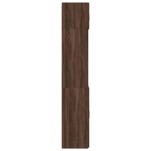 vidaXL Förvaringsskåp brun ek 70x42,5x225 cm konstruerat trä