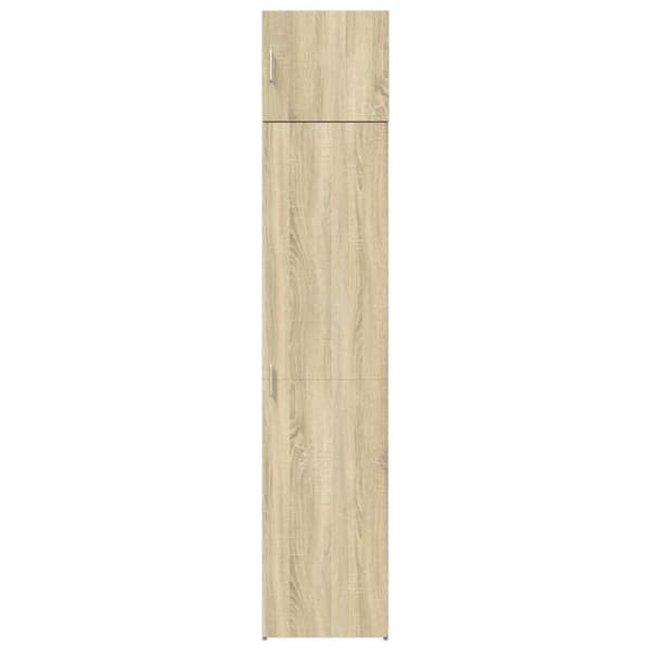 vidaXL Smalt oppbevaringsskap sonoma eik 45x42,5x225 cm konstruert tre