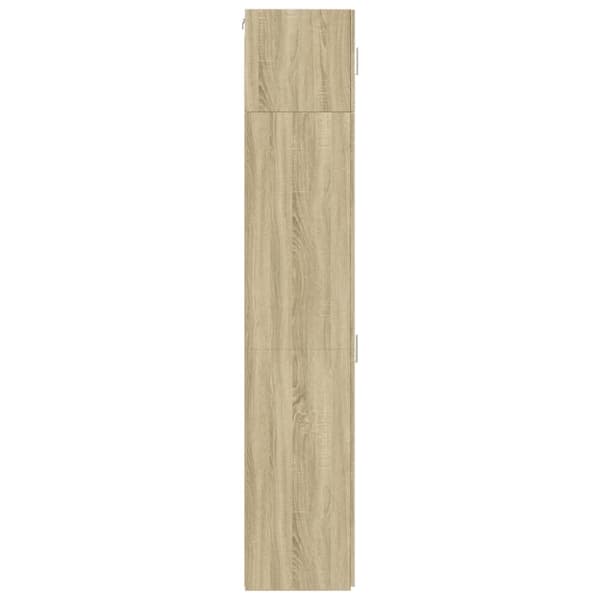 vidaXL Smalt oppbevaringsskap sonoma eik 45x42,5x225 cm konstruert tre