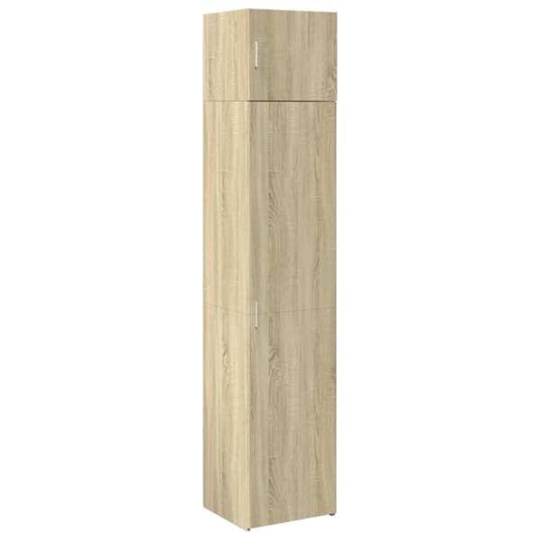 vidaXL Smalt oppbevaringsskap sonoma eik 45x42,5x225 cm konstruert tre