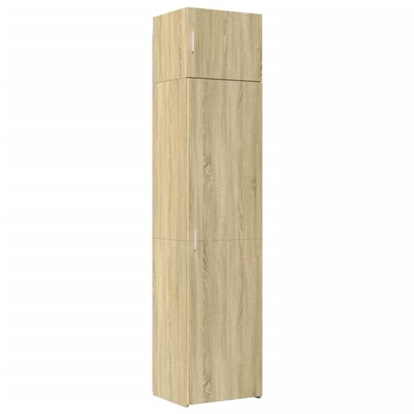 vidaXL Smalt oppbevaringsskap sonoma eik 50x42,5x225 cm konstruert tre