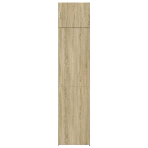vidaXL Smalt oppbevaringsskap sonoma eik 50x42,5x225 cm konstruert tre