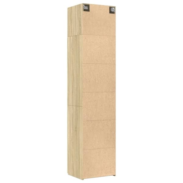 vidaXL Smalt oppbevaringsskap sonoma eik 50x42,5x225 cm konstruert tre