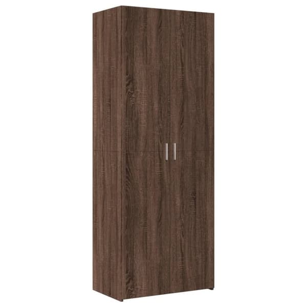 vidaXL Oppbevaringsskap brun eik 70x42,5x225 cm konstruert tre