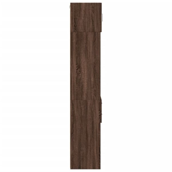 vidaXL Smalt oppbevaringsskap brun eik 45x42,5x225 cm konstruert tre