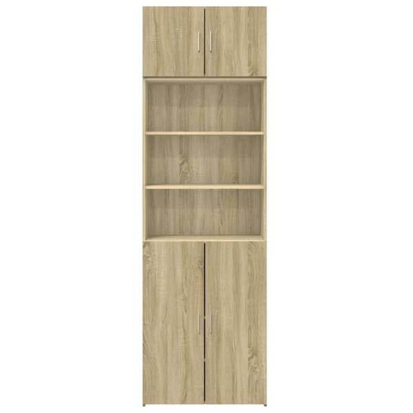 vidaXL Oppbevaringsskap sonoma eik 70x42,5x225 cm konstruert tre