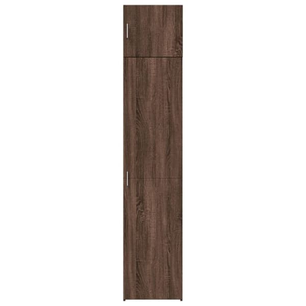 vidaXL skab 45x42,5x225 cm smalt konstrueret træ brun egetræsfarve