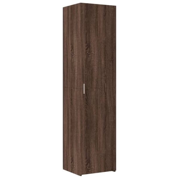 vidaXL skab 45x42,5x225 cm smalt konstrueret træ brun egetræsfarve