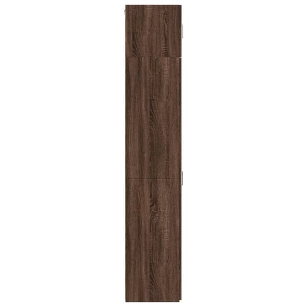 vidaXL skab 45x42,5x225 cm smalt konstrueret træ brun egetræsfarve