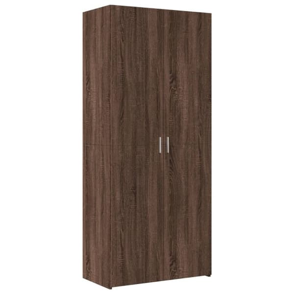 vidaXL skab 80x42,5x249 cm konstrueret træ brun egetræsfarve