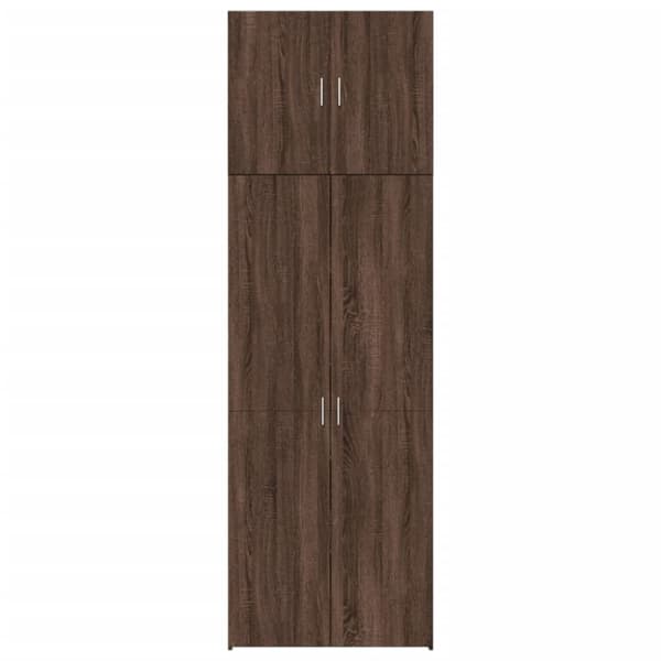 vidaXL skab 80x42,5x249 cm konstrueret træ brun egetræsfarve