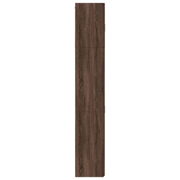 vidaXL skab 80x42,5x249 cm konstrueret træ brun egetræsfarve