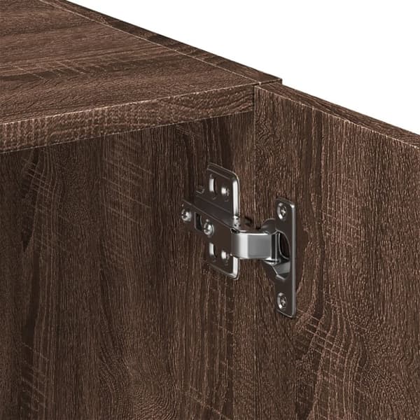 vidaXL skab 80x42,5x249 cm konstrueret træ brun egetræsfarve
