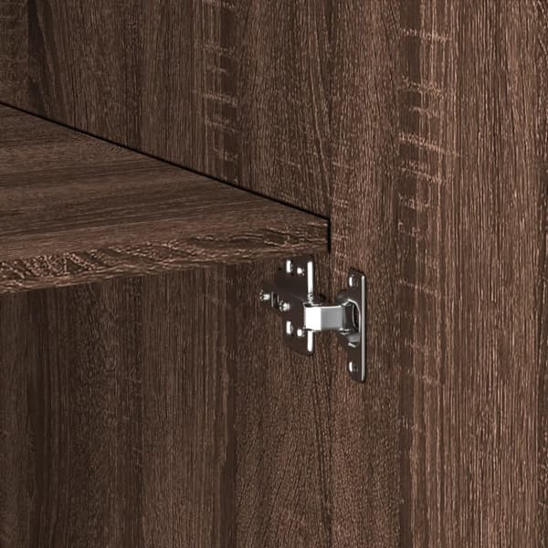 vidaXL skab 80x42,5x249 cm konstrueret træ brun egetræsfarve