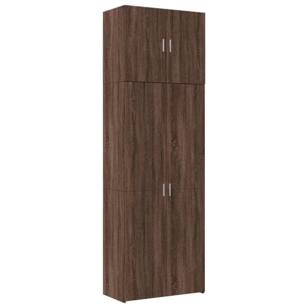 vidaXL skab 80x42,5x249 cm konstrueret træ brun egetræsfarve