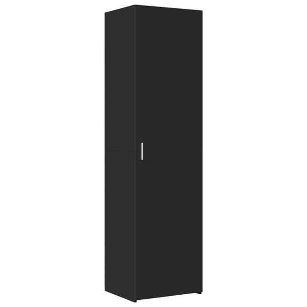 vidaXL skab 50x42,5x225 cm smalt konstrueret træ sort