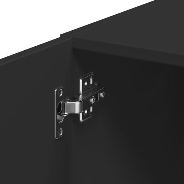 vidaXL skab 45x42,5x225 cm smalt konstrueret træ sort