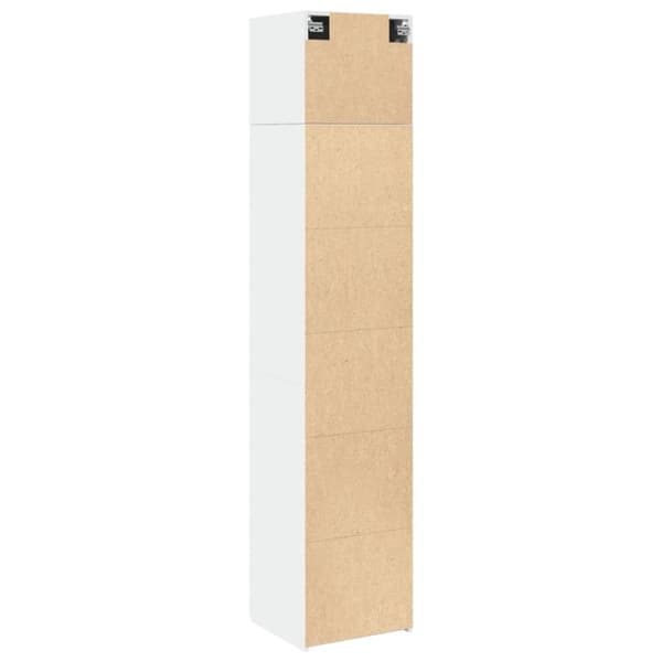 vidaXL skab 45x42,5x225 cm smalt konstrueret træ hvid