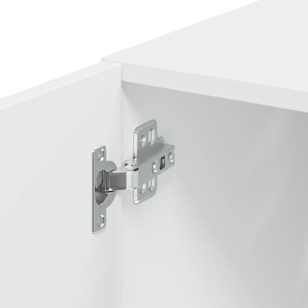 vidaXL skab 45x42,5x225 cm smalt konstrueret træ hvid