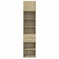Miniatyrbillede 5 af 11: vidaXL skab 50x42,5x225 cm smalt konstrueret træ sonoma-eg
