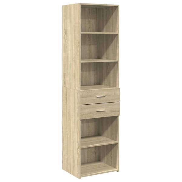vidaXL skab 50x42,5x225 cm smalt konstrueret træ sonoma-eg