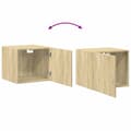 Miniatyrbillede 10 af 11: vidaXL skab 50x42,5x225 cm smalt konstrueret træ sonoma-eg