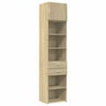 Miniatyrbillede 1 af 11: vidaXL skab 50x42,5x225 cm smalt konstrueret træ sonoma-eg
