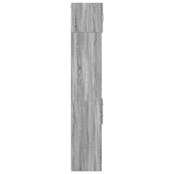 vidaXL skab 45x42,5x225 cm smalt konstrueret træ grå sonoma-eg