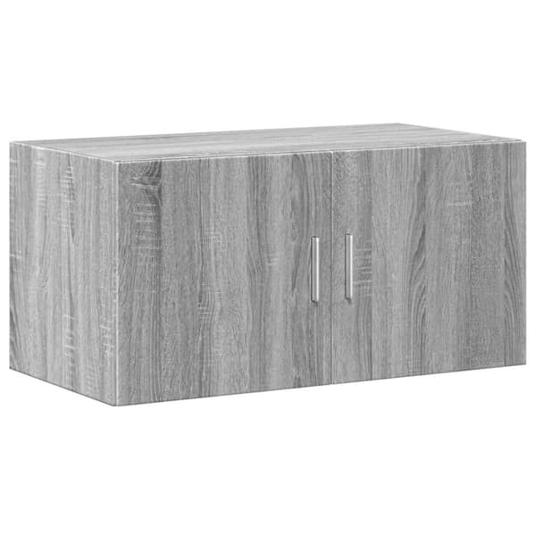 vidaXL skab 80x42,5x225 cm konstrueret træ grå sonoma-eg