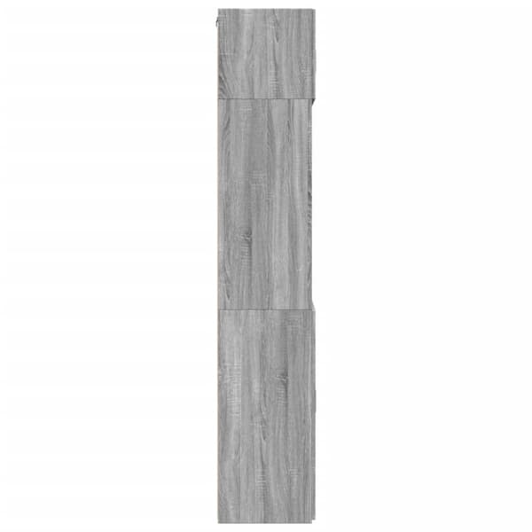 vidaXL skab 80x42,5x225 cm konstrueret træ grå sonoma-eg