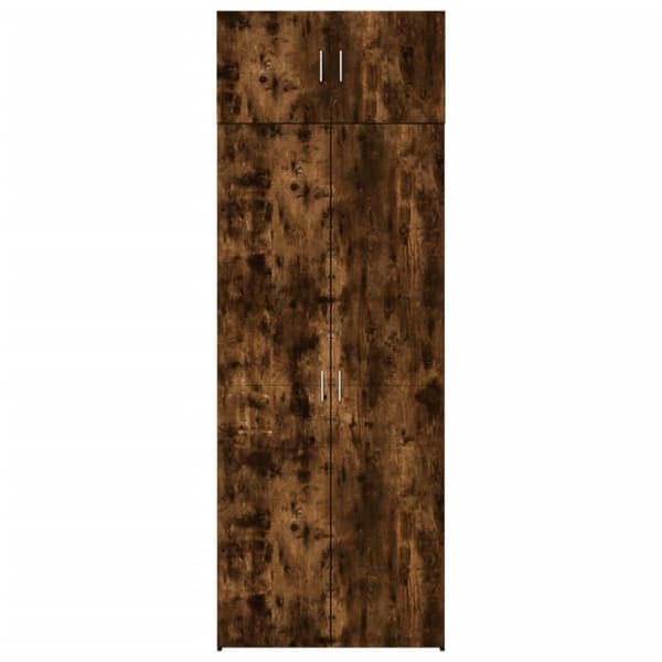 vidaXL skab 80x42,5x225 cm konstrueret træ røget egetræsfarve