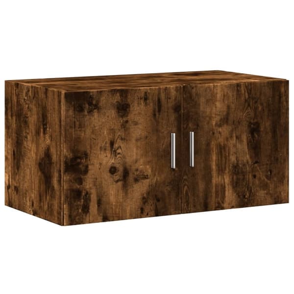 vidaXL skab 80x42,5x225 cm konstrueret træ røget egetræsfarve
