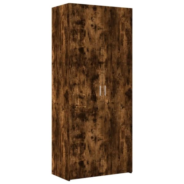 vidaXL skab 80x42,5x225 cm konstrueret træ røget egetræsfarve
