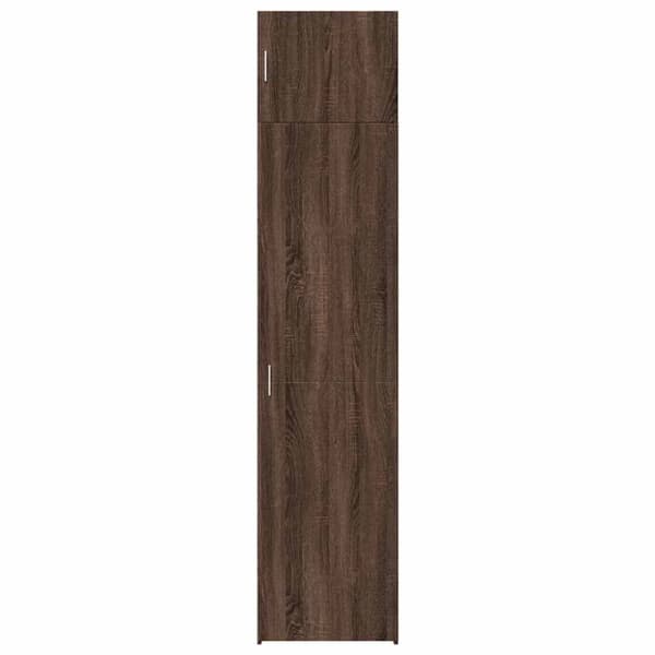 vidaXL skab 50x42,5x225 cm smalt konstrueret træ brun egetræsfarve