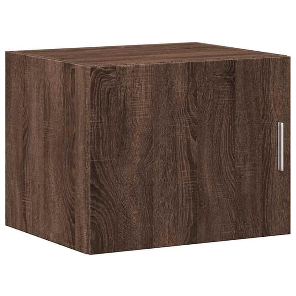 vidaXL skab 50x42,5x225 cm smalt konstrueret træ brun egetræsfarve