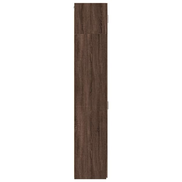 vidaXL skab 50x42,5x225 cm smalt konstrueret træ brun egetræsfarve