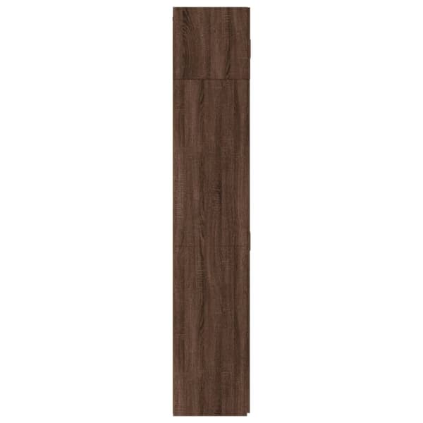 vidaXL skab 70x42,5x225 cm konstrueret træ brun egetræsfarve