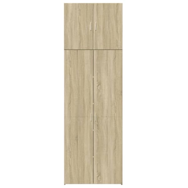 vidaXL skab 80x42,5x249 cm konstrueret træ sonoma-eg