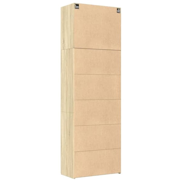 vidaXL skab 80x42,5x249 cm konstrueret træ sonoma-eg