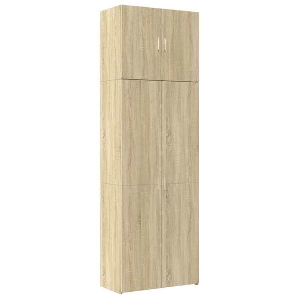 vidaXL skab 80x42,5x249 cm konstrueret træ sonoma-eg