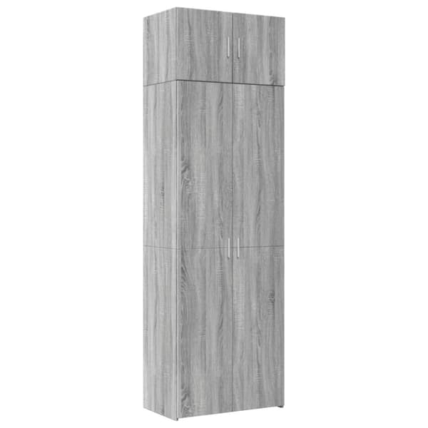 vidaXL skab 70x42,5x225 cm konstrueret træ grå sonoma-eg