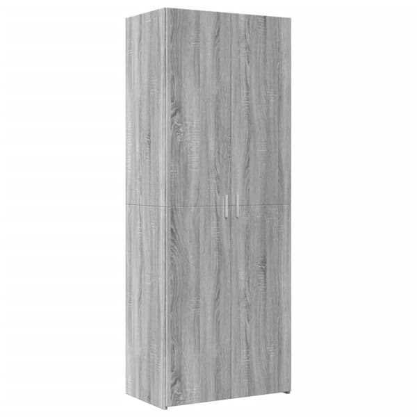 vidaXL skab 70x42,5x225 cm konstrueret træ grå sonoma-eg