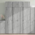 Miniatyrbillede 2 af 11: vidaXL skab 70x42,5x225 cm konstrueret træ grå sonoma-eg