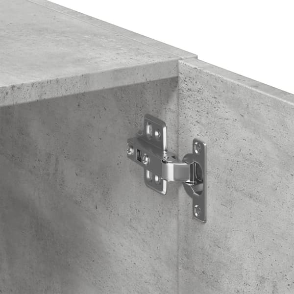 vidaXL Oppbevaringsskap betonggrå 70x42,5x225 cm konstruert tre