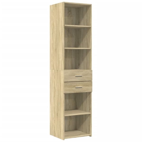 vidaXL Smalt oppbevaringsskap sonoma eik 45x42,5x225 cm konstruert tre