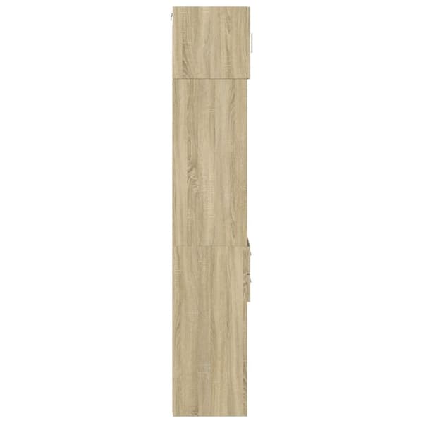 vidaXL Smalt oppbevaringsskap sonoma eik 45x42,5x225 cm konstruert tre
