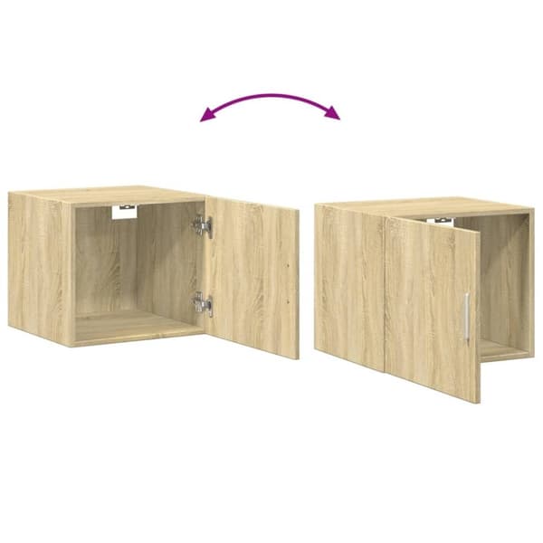 vidaXL Smalt oppbevaringsskap sonoma eik 45x42,5x225 cm konstruert tre